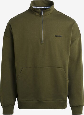 Sweat-shirt Calvin Klein Underwear en vert : devant