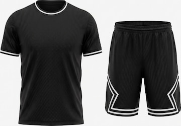 Completo per l'allenamento 'ActiveFlex' di PANTONECLO in nero: frontale
