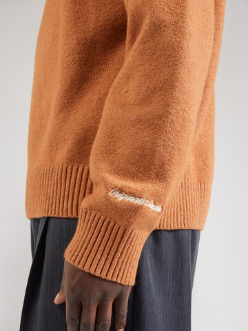 JACK & JONES Sweater 'JORNORREBRO' in Brown