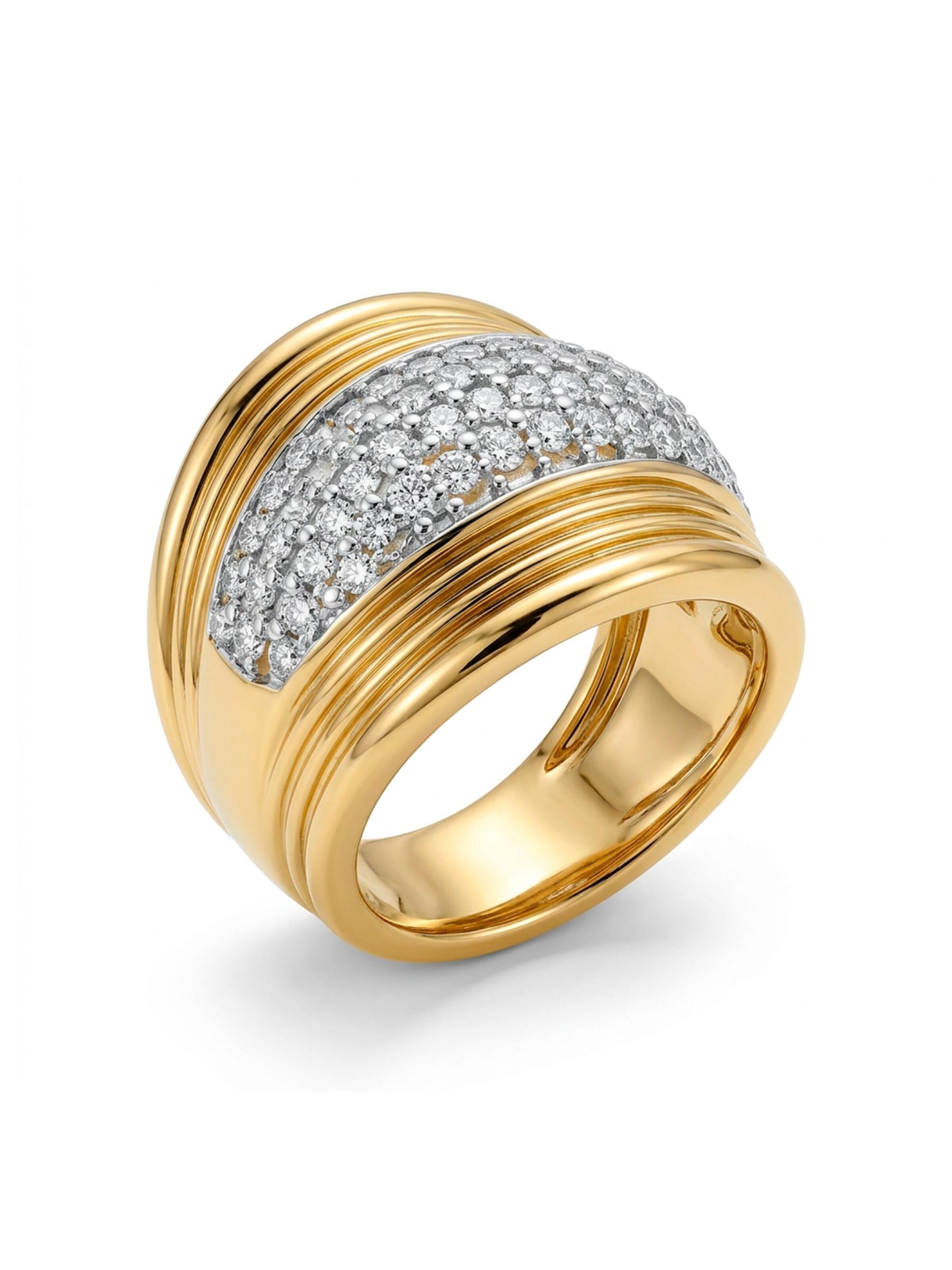 Luxenter Ring 'Lilfu' in 50-60 in de kleur Goud, Productweergave