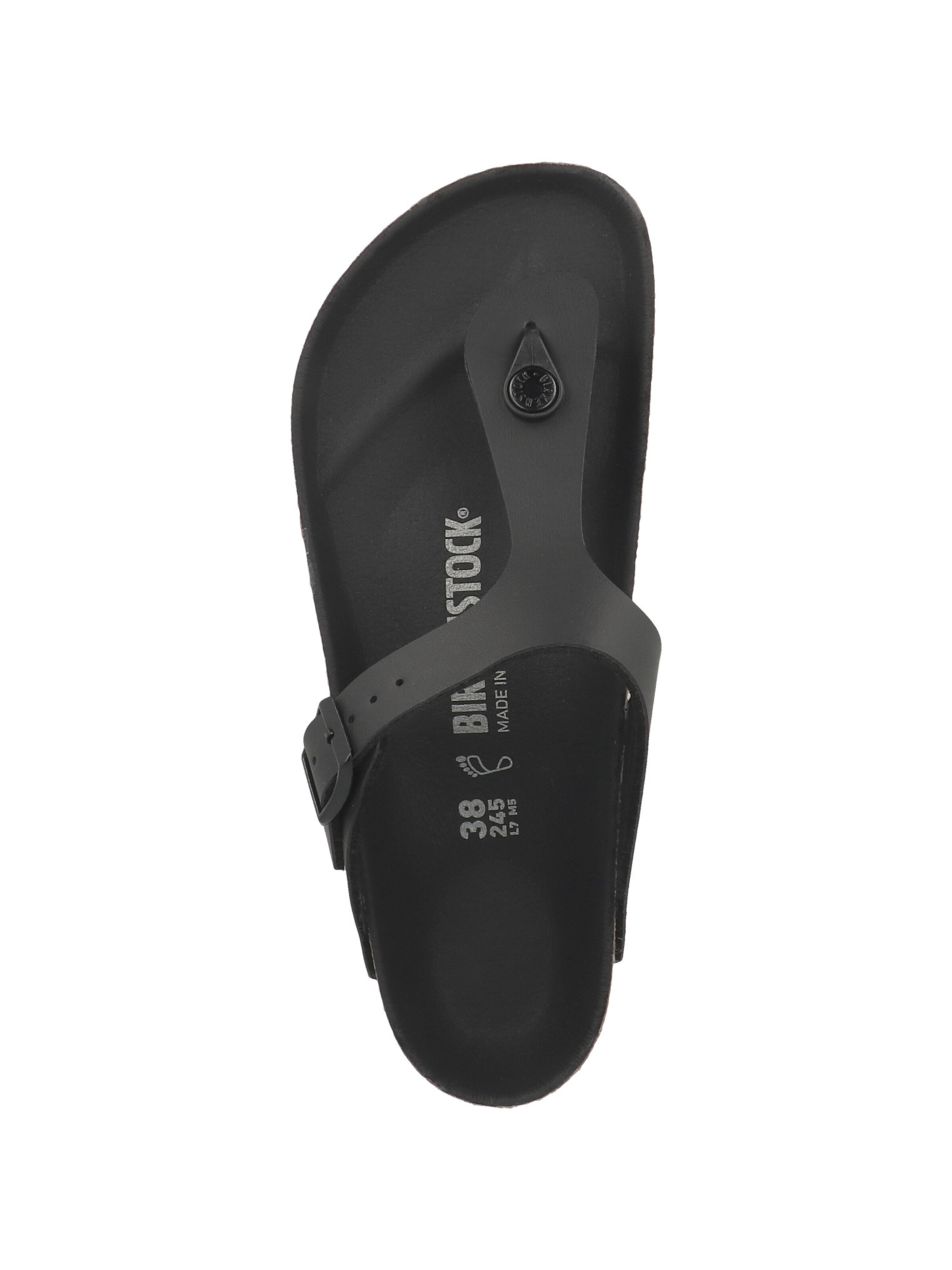 Infradito ' Gizeh ' di BIRKENSTOCK in nero: superiore