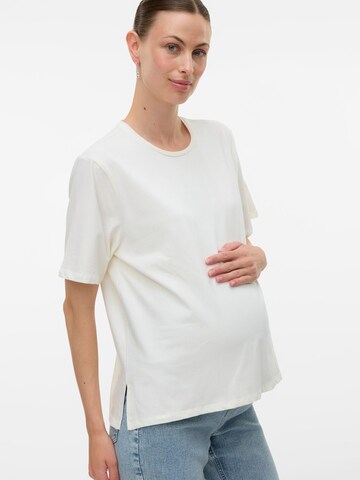 MAMALICIOUS Shirt in Wit: voorkant