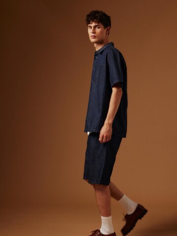 !Solid Comfort Fit Jeanshemd ' SDRogue ' in Blau