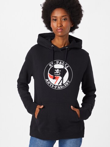 FC St. Pauli Sweatshirt 'Anti Fascist' in Schwarz