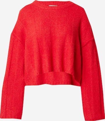 TOPSHOP Sweter w kolorze czerwony: przód