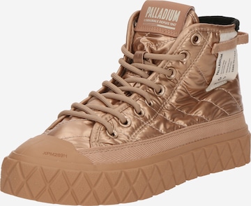 Palladium Schnürstiefelette 'Palla Ace' in Gold: Vorderseite