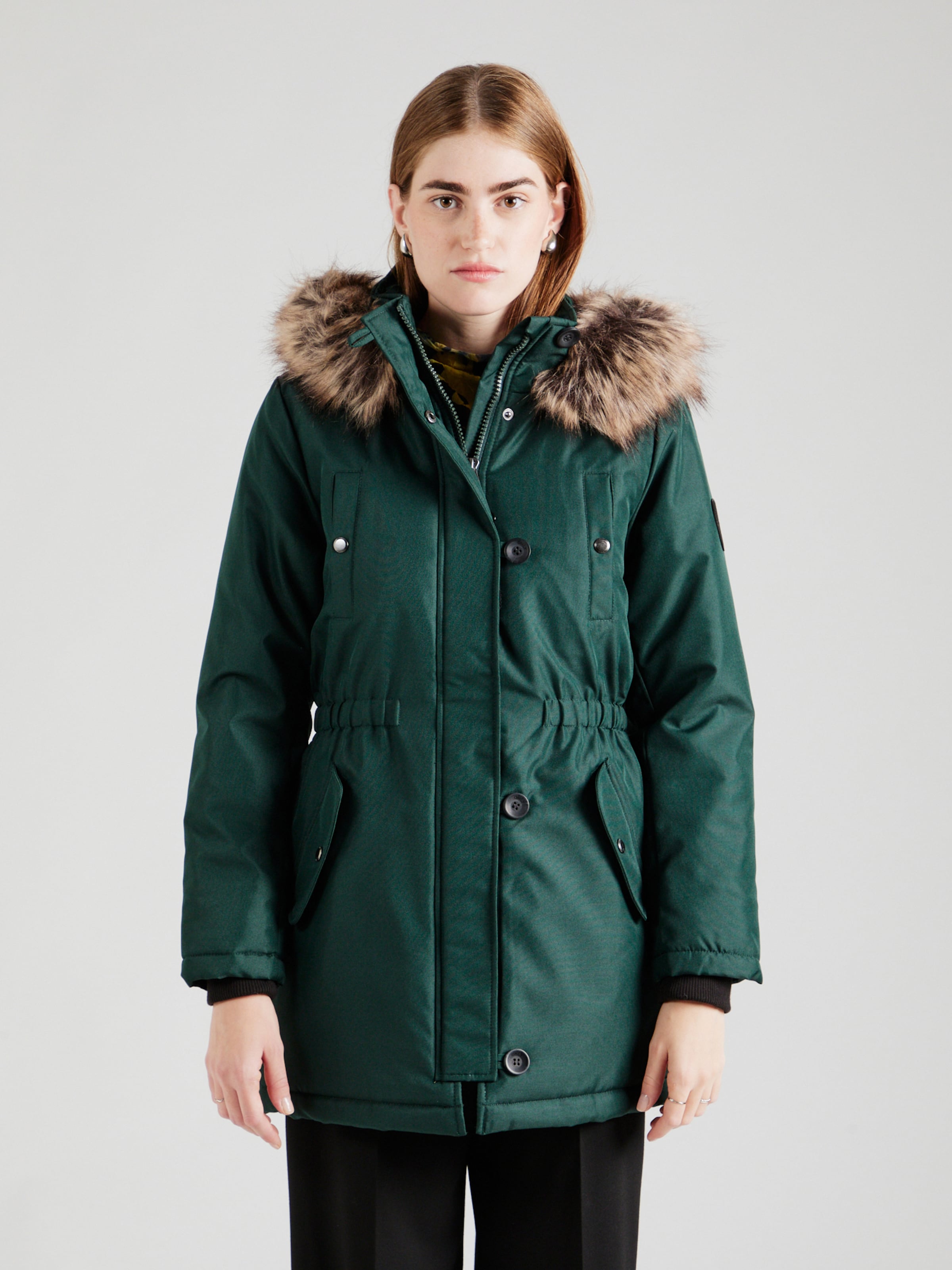 ONLY Winter Parka ONLIRIS in Dark Green ABOUT YOU