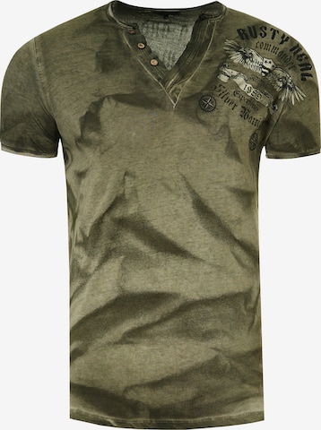 Rusty Neal T-Shirt in Grün: front