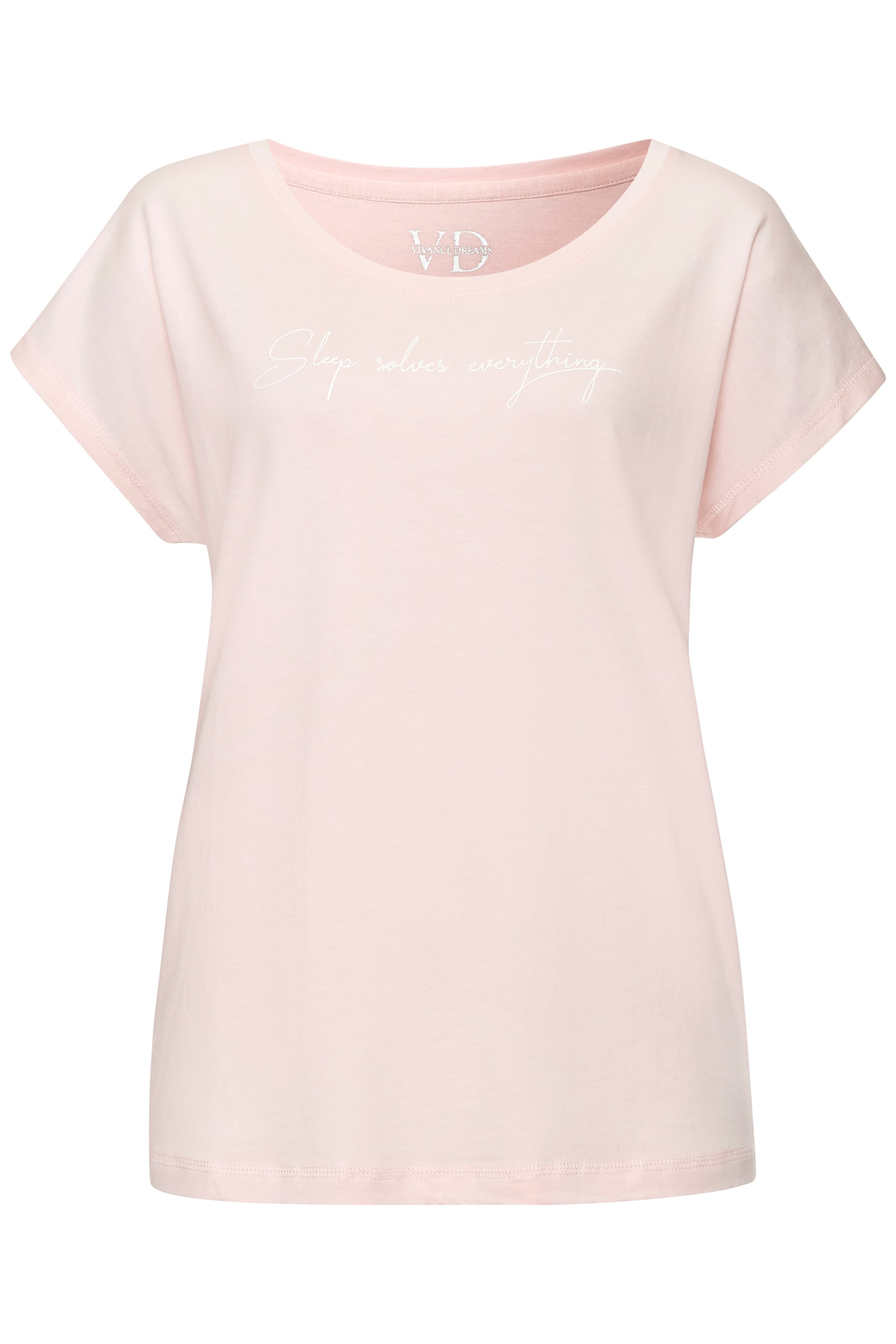 VIVANCE Schlafshirt in Pink: Vorderseite