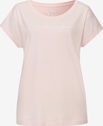 VIVANCE Schlafshirt in Pink: Vorderseite