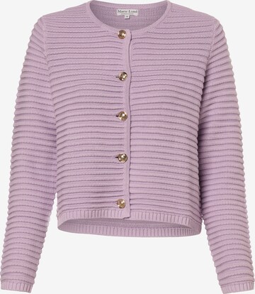 Marie Lund Knit Cardigan in Purple: front