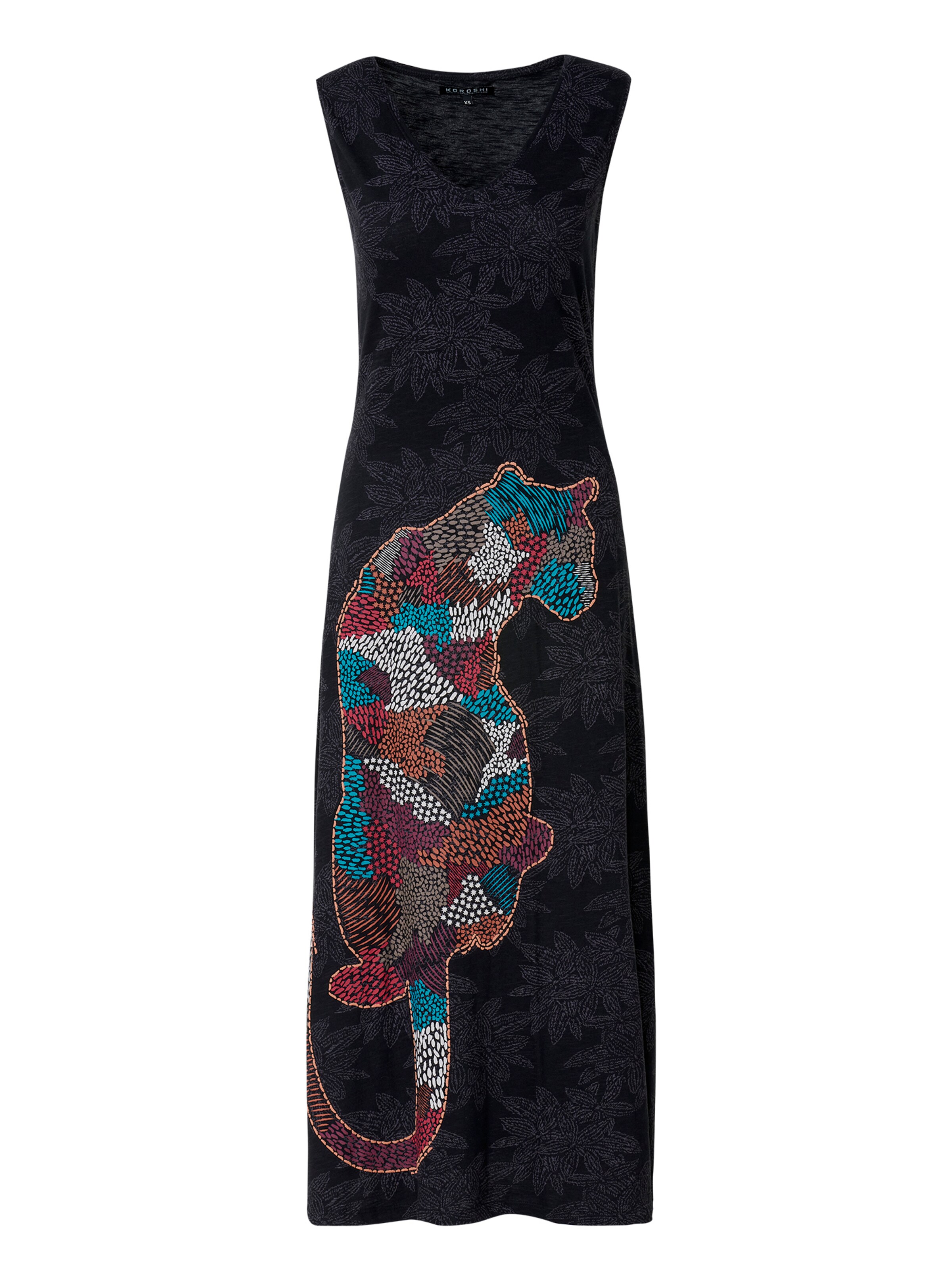 Robe d’été KOROSHI en noir : devant