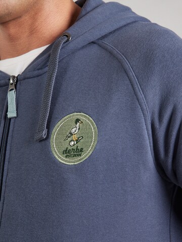 Derbe Sweatjacke 'Hans' (GOTS) in Blau