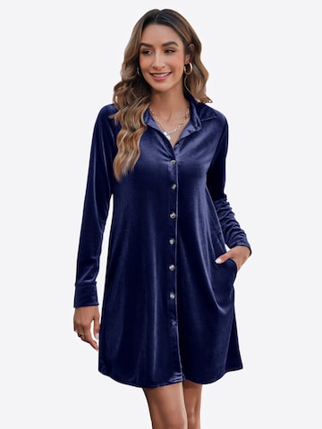 Imily Bela Dolga srajca | modra barva: sprednja stran