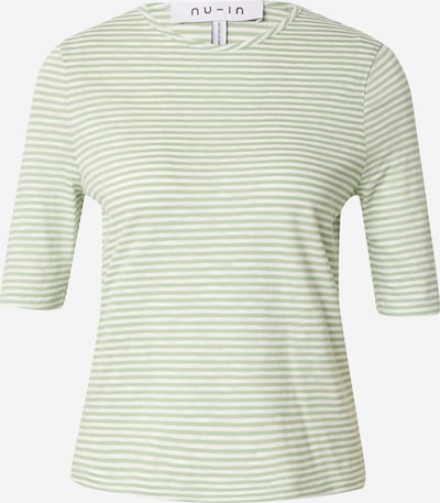 NU-IN T-Shirt in grün / weiß, Produktansicht