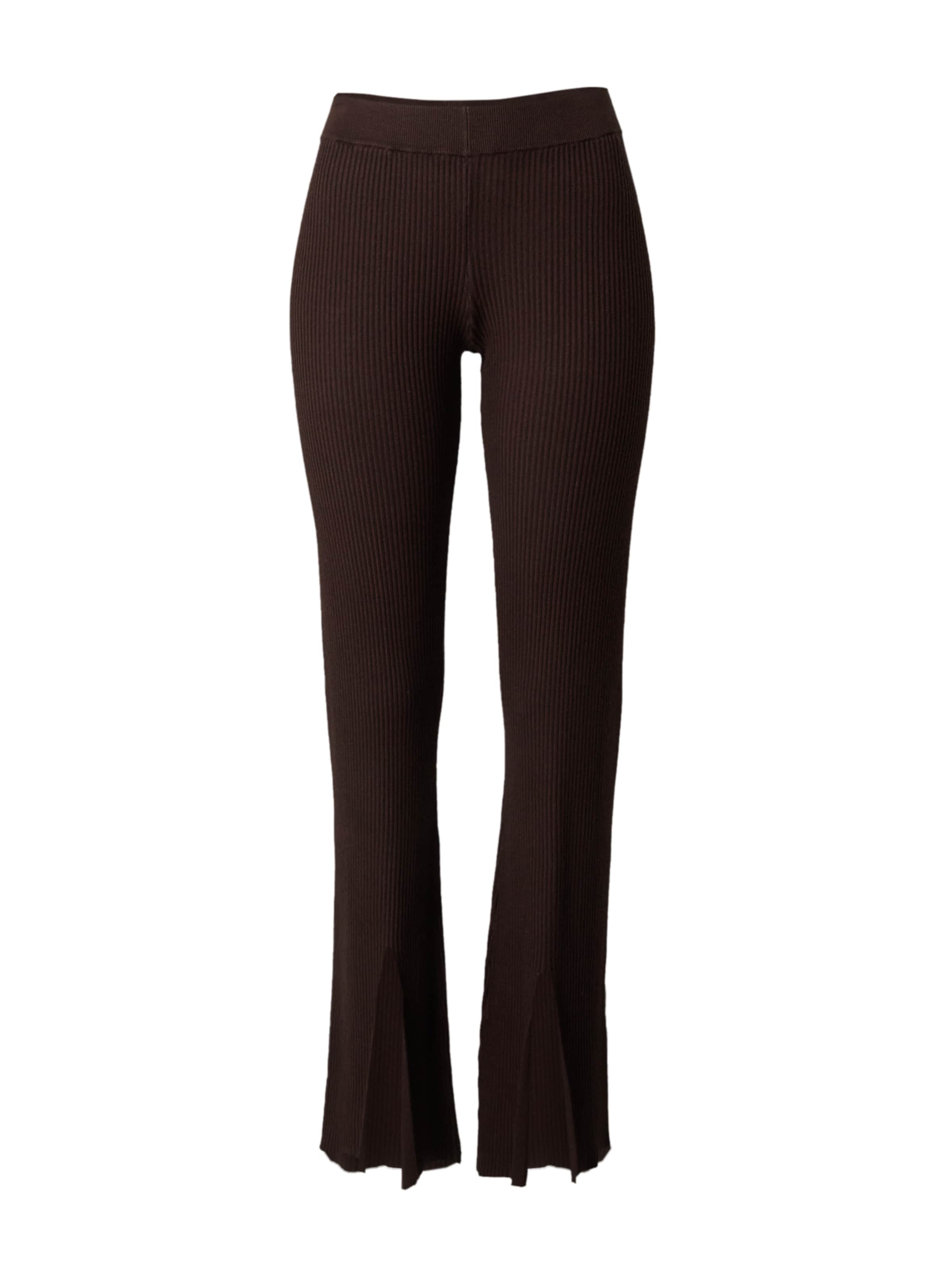 ABOUT YOU x Chiara Biasi Flared Pants 'Delia' in Brown: front