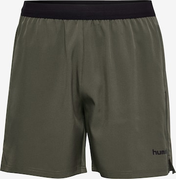 Regular Pantalon de sport 'Hybrid' Hummel en marron : devant