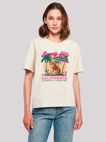 F4NT4STIC Shirt 'Beverly Hills California Glamour Summer' in Beige: voorkant