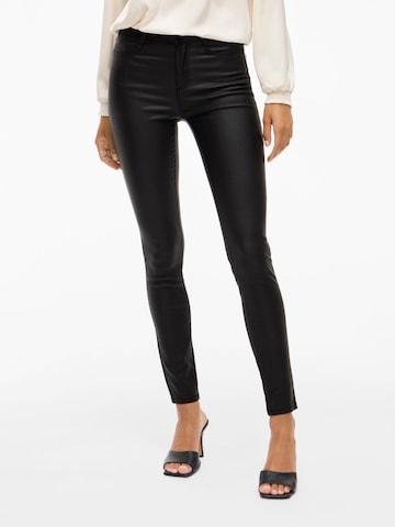 Coupe slim Pantalon 'SARAH' VILA en noir : devant