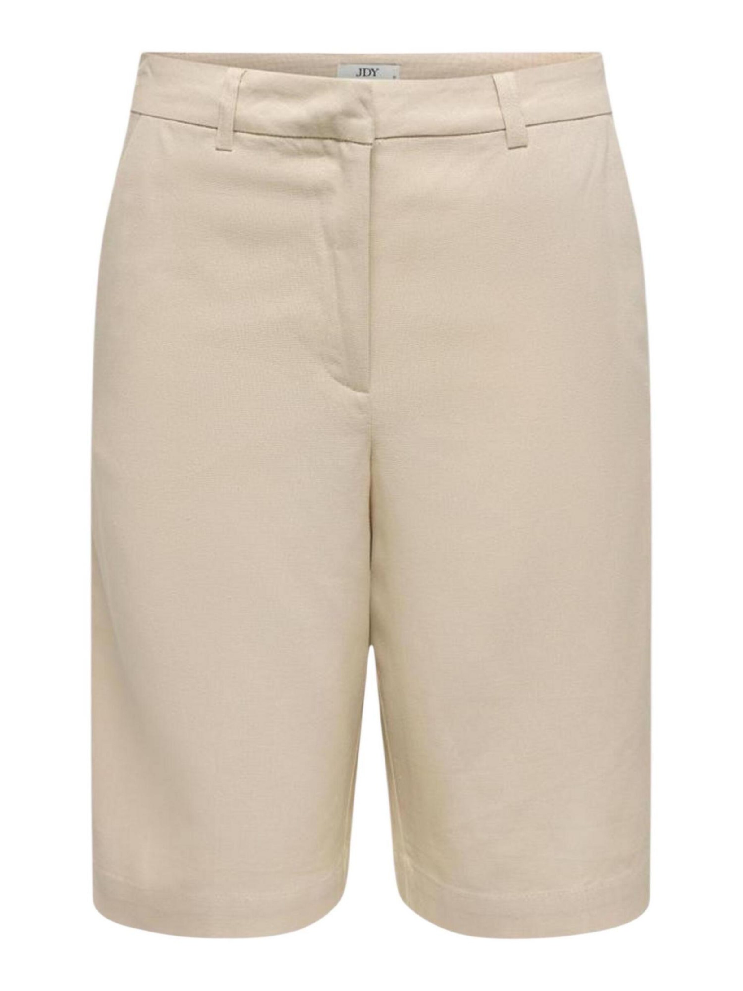 regular Pantaloni 'Jdynaomi Linen Mw Bermuda Shorts Tlr 15373939' di Jaqueline de Yong in beige