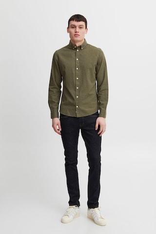 Casual Friday Slim fit Button Up Shirt 'Anton' in Green