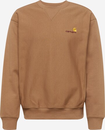 Carhartt WIP Sweatshirt 'American Script' i brun: forside