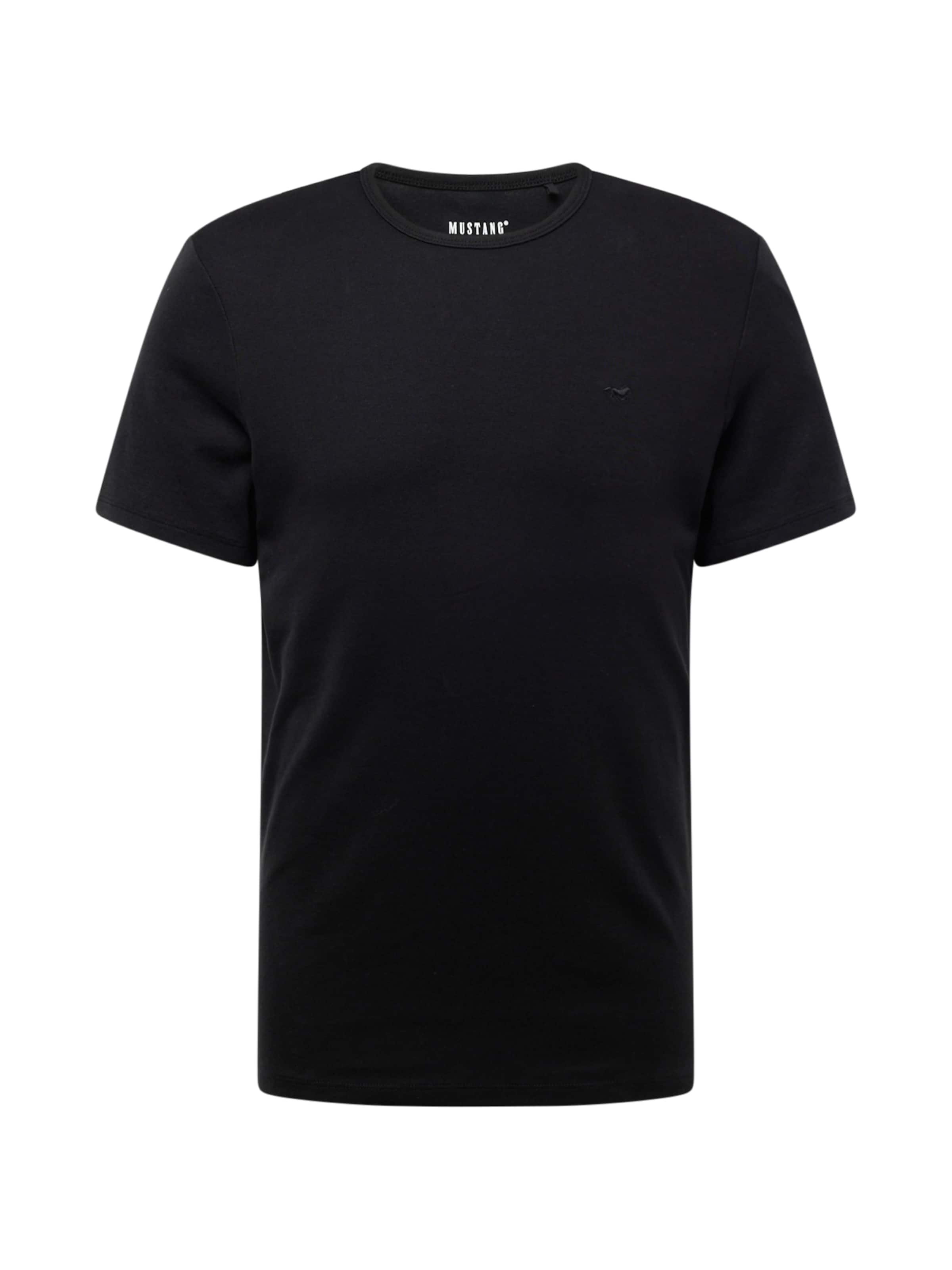 MUSTANG - Camiseta en negro: frente