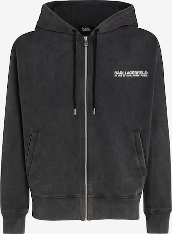 Karl LagerfeldSweater majica - crna boja: prednji dio