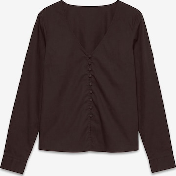 Camicia da donna 'VMAlva' di VERO MODA in marrone: frontale