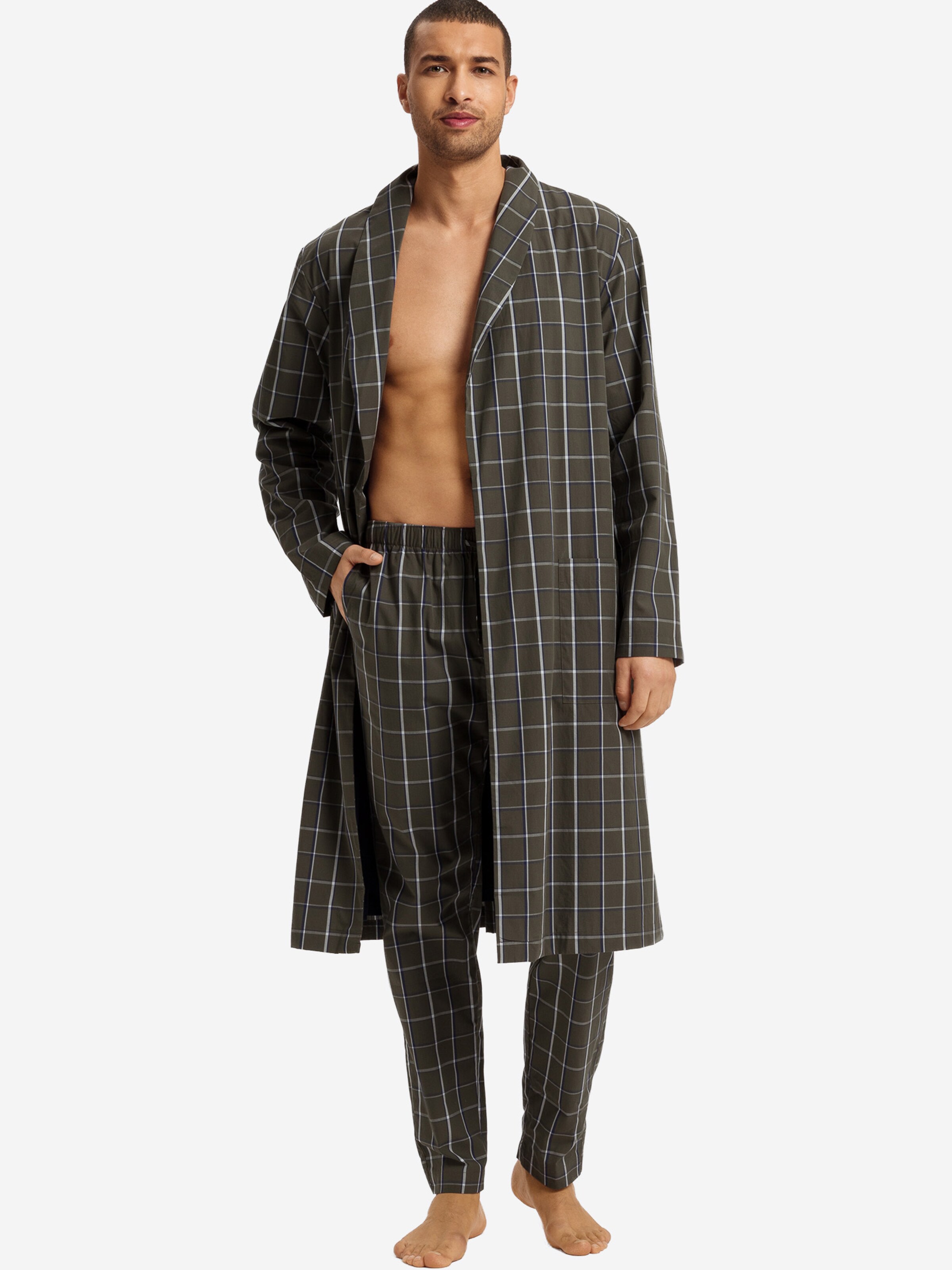 Hanro Pajama Pants ' Night & Day ' in Brown