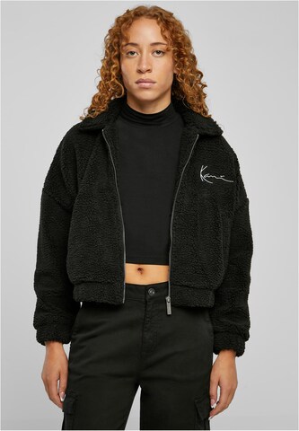 Karl Kani Fleece jas in Zwart: voorkant