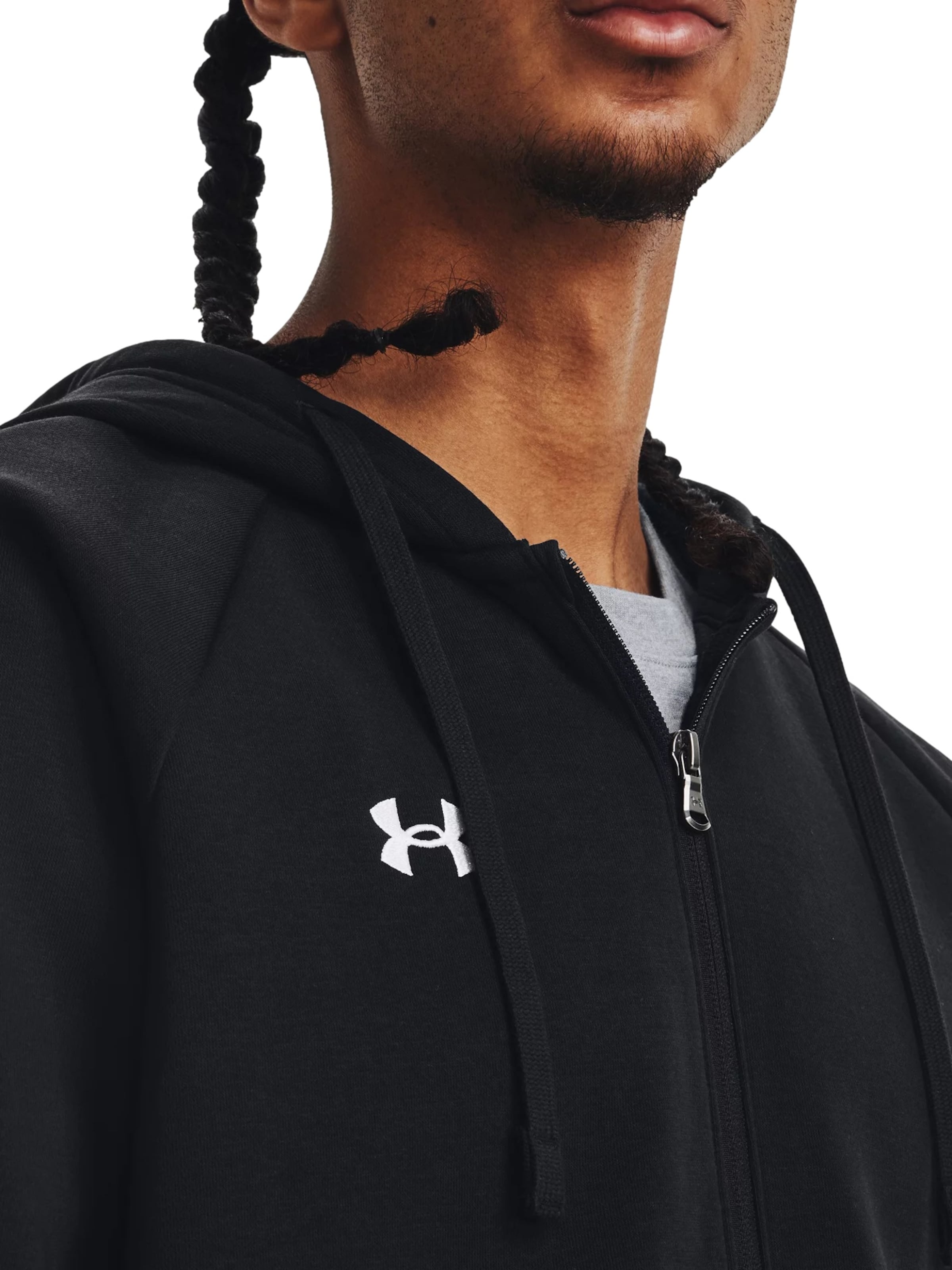 Veste de survêtement 'Rival' UNDER ARMOUR en noir