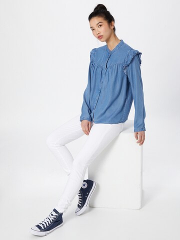 ONLY Blouse 'Earth' in Blauw