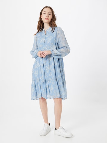 Robe-chemise 'Aster' SECOND FEMALE en bleu : devant