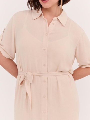 Robe Fiorella Rubino en beige