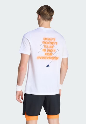 ADIDAS PERFORMANCE - Camiseta funcional en blanco: frente