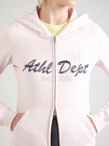 HOLLISTER - Sudadera con cremallera en rosa