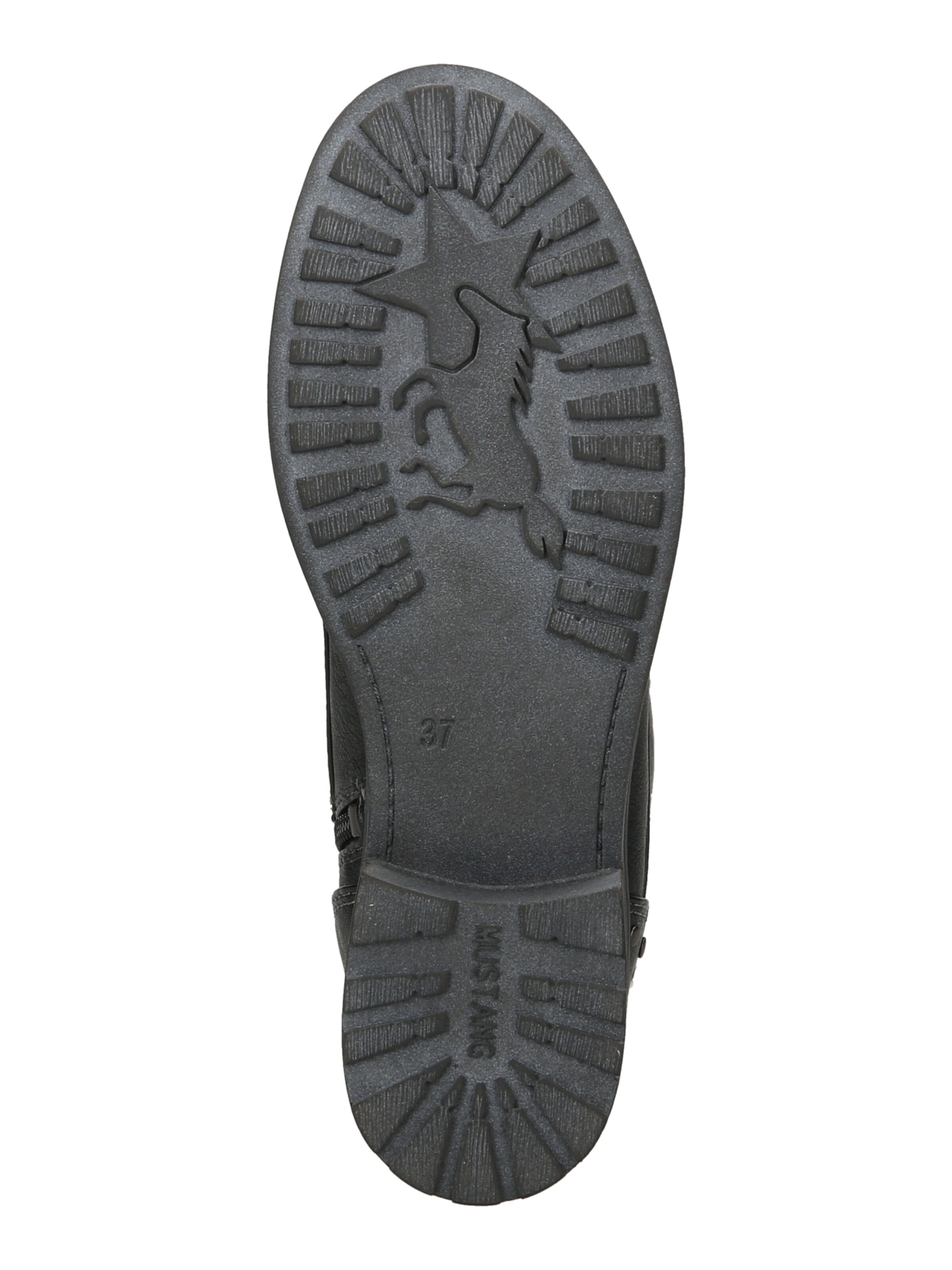 MUSTANG Lace-up bootie in Black