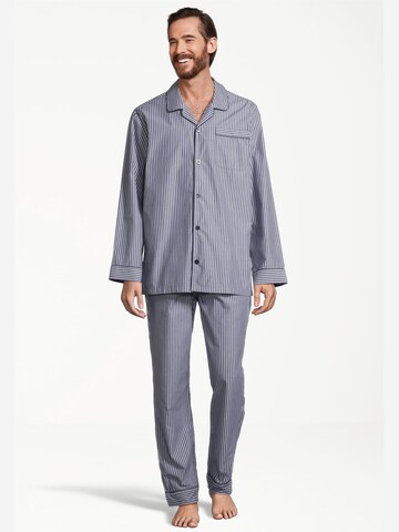 SEIDENSTICKER Pajamas long 'Web' in Blue