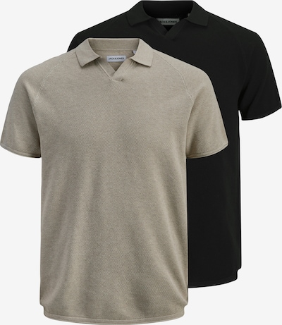 JACK & JONES Neulepaita 'JJHILL' värissä tummabeige / musta, Tuotenäkymä