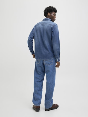 mėlyna JACK & JONES Standartinis modelis Marškiniai 'Sheridan'