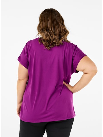 T-shirt fonctionnel 'ABASIC' Active by Zizzi en violet