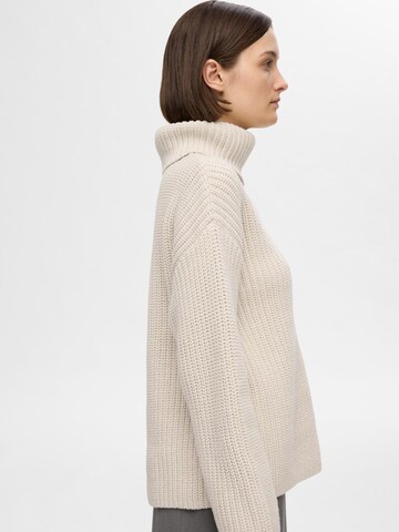 SELECTED FEMME Sweater 'SEFIKA' in Beige