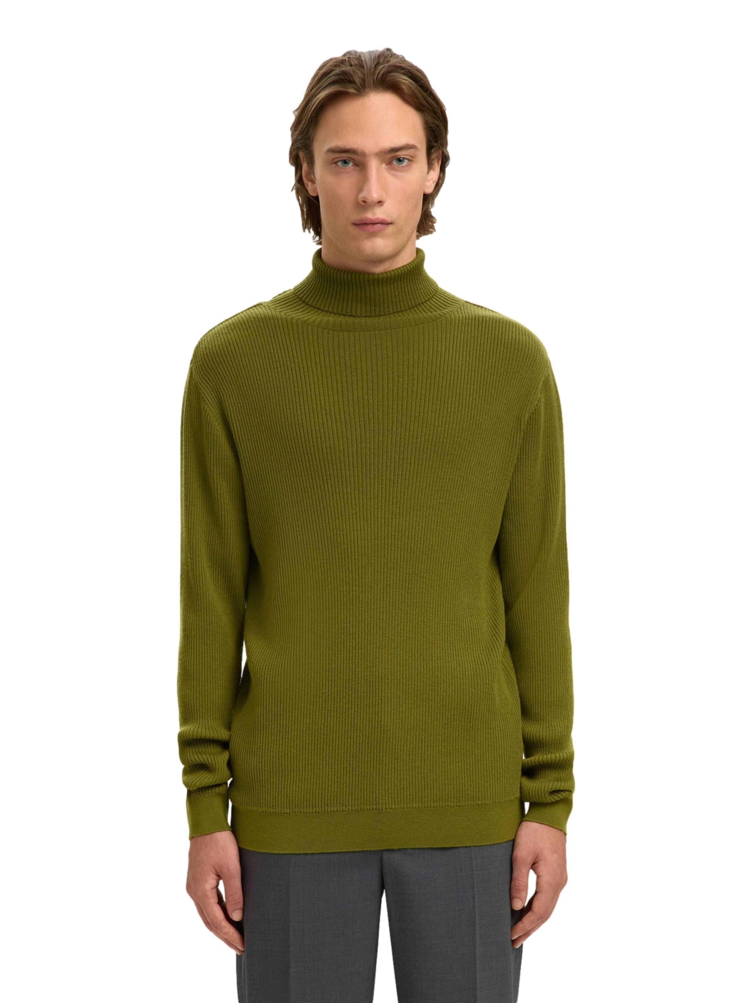 SELECTED Tröja i grön: framsida