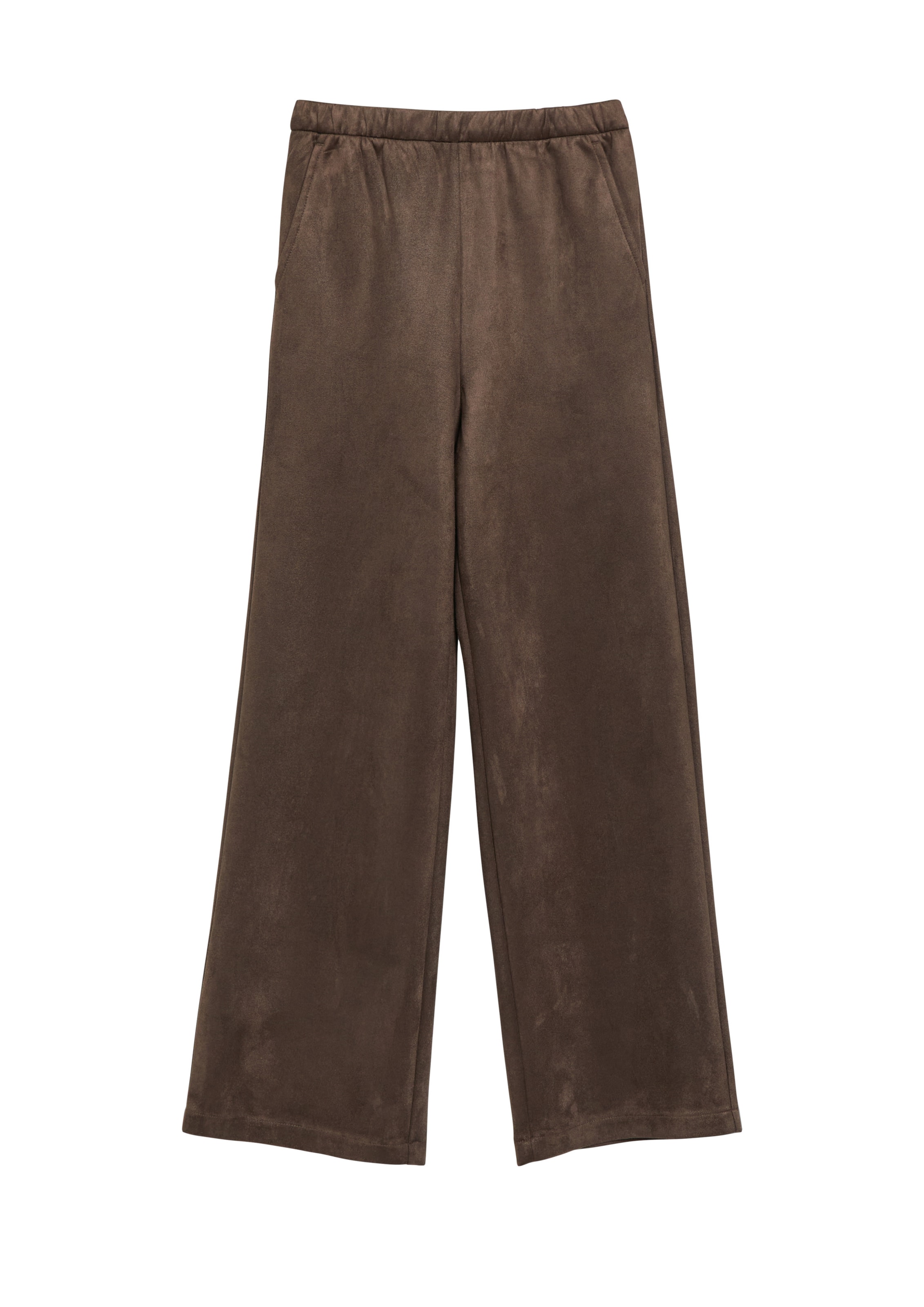 s.Oliver Wide Leg Hose in Braun: Vorderseite