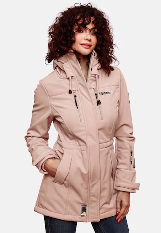 MARIKOO Raincoat 'Zimtzicke' in Pink: front