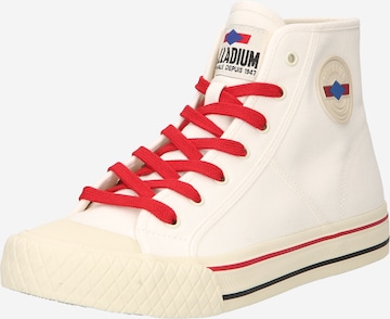 Sneaker înalt 'LOUVEL' de la Palladium pe alb: față
