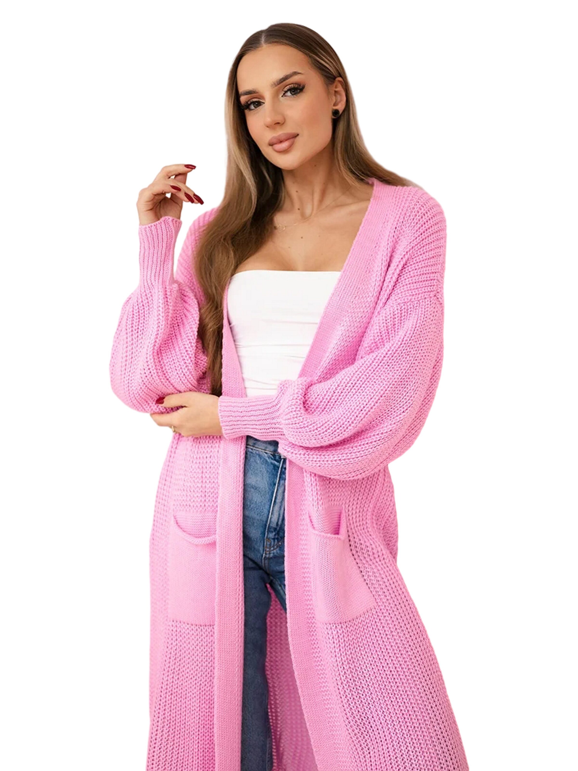Lumera Kardigán 'Rubis' - Ružová