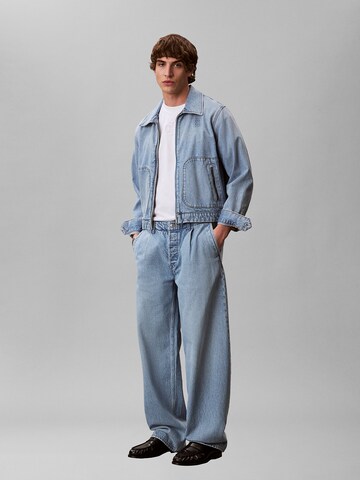 Calvin Klein Jeans Vat Bandplooi jeans in Blauw