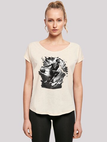 T-shirt 'Basketball Sports' F4NT4STIC en beige : devant